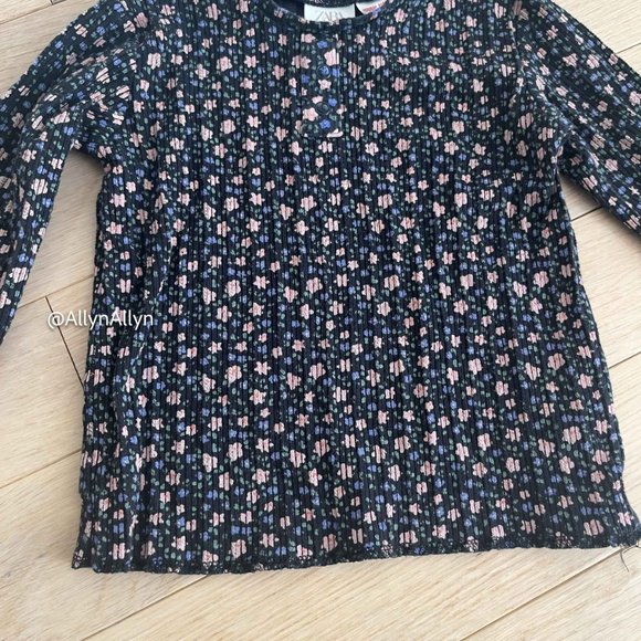 Zara 2-3T Toddler Floral Long Sleve Shirt - Picture 3 of 11